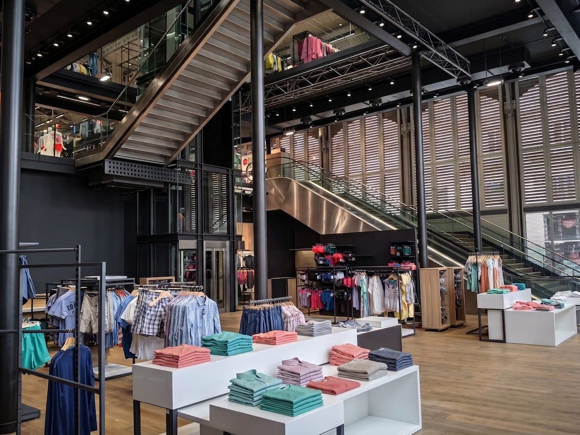 Agencement métal d'une surface de vente, mode