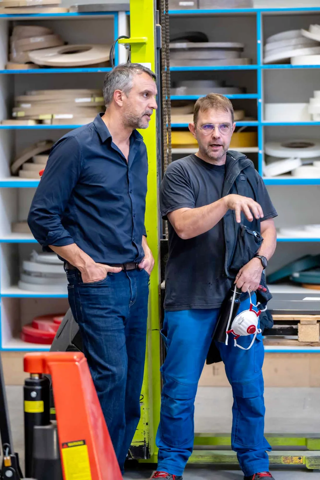 Didier Samitier en atelier, à l'échange avec les équipes CERKIS.